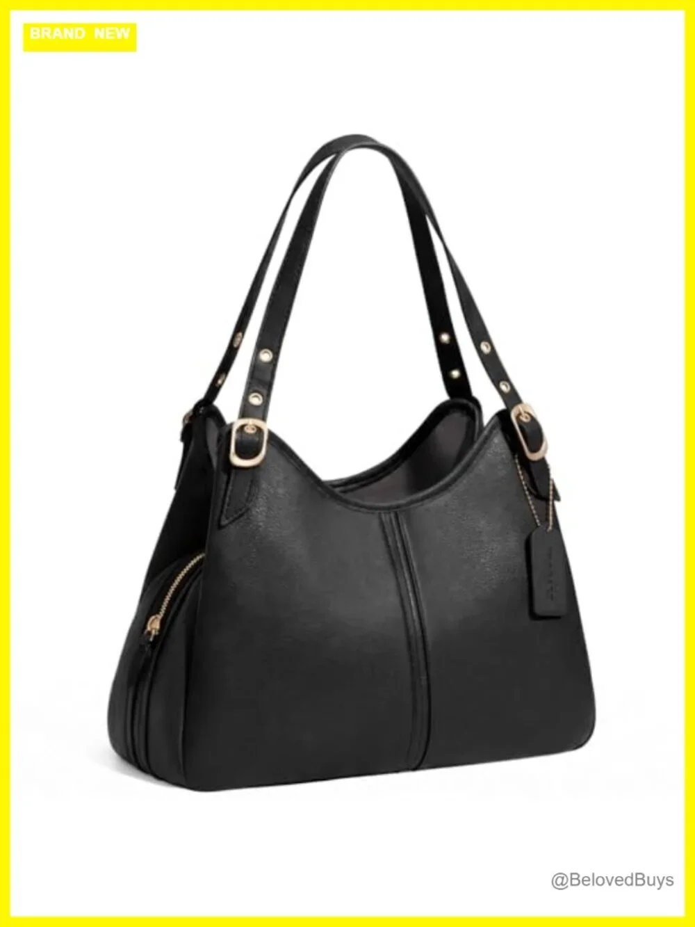 Vintage Hobo Handbag Soft Faux Leather Slouchy Shoulder Bag Large Capacity Tote